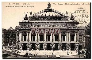 Image du vendeur pour Carte Postale Ancienne Paris L'Opera Academie Nationale de Musique mis en vente par CPAPHIL