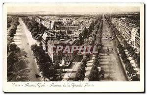 Bild des Verkufers fr Carte Postale Ancienne Paris Avenue Foch Avenue de la Grande Armee zum Verkauf von CPAPHIL