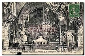 Carte Postale Ancienne Paray le Monial Intérieur de la Chapelle de la Visitation