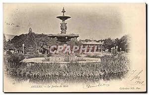 Carte Postale Ancienne Angers Le Jardin Du Mail