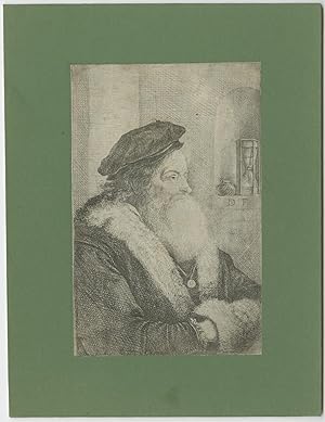 Antique Portrait of a bearded man by D. Tenier (c.1650)