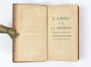 Image du vendeur pour Zadig ou la destine. Histoire orientale mis en vente par Libreria Antiquaria Pontremoli SRL