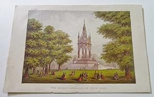 Imagen del vendedor de The Albert Memorial in Hyde Park, Antique Colour Print a la venta por Maynard & Bradley