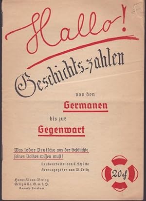 Hallo! Geschichts-zahlen von den Germanen bis zur Gegenwart