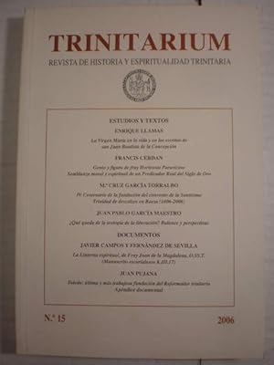 Imagen del vendedor de Trinitarium. Revista de historia y espiritualidad Trinitaria N 15 - 2006 a la venta por Librera Antonio Azorn