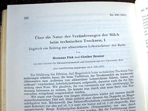 Imagen del vendedor de Hoppe-Seyler's Zeitschrift fr physiologische Chemie, fortgefhrt von A. (Albrecht) Kossel und F. (Franz) Knoop. Herausgegeben von A. Butenandt (Mnchen) und K. Thomas (Gttingen). 309.Band. Mit 71 Abbildungen im Text. Erstausgabe. a la venta por Versandantiquariat Abendstunde