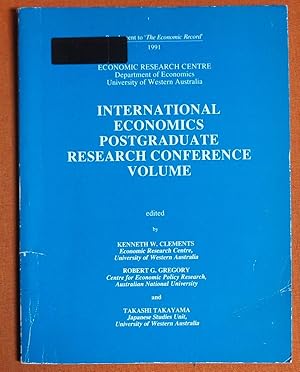 Immagine del venditore per International Economics Postgraduate Research Conference Volume venduto da GuthrieBooks