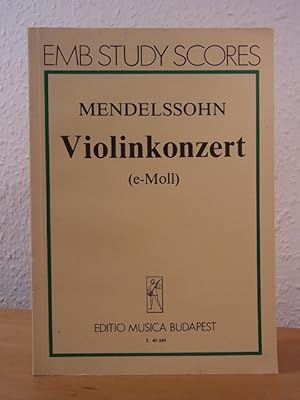 Bild des Verkufers fr Mendelssohn-Bartholdy. Violinkonzert (e-Moll). Opus 64. EMB Study Scores Z. 40 049 zum Verkauf von Antiquariat Weber