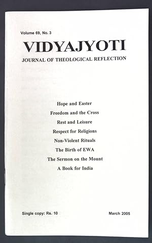 Seller image for Non-Violent Rituals as Symbols of a Violent History; in: Vol. 69 No. 3 Vidyajyoti - Journal of Theological Reflection; for sale by books4less (Versandantiquariat Petra Gros GmbH & Co. KG)