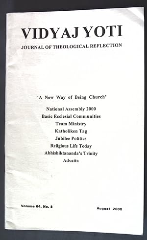 Seller image for Notes on Christology and Trinitarian Theology; in: Vol. 64 No. 8 Vidyajyoti - Journal of Theological Reflection; for sale by books4less (Versandantiquariat Petra Gros GmbH & Co. KG)