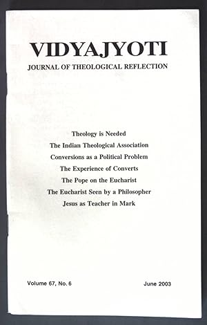 Bild des Verkufers fr Hindu Aversion for Dalit Conversion: No Entry, No Exit; in: Vol. 67 No. 6 Vidyajyoti - Journal of Theological Reflection; zum Verkauf von books4less (Versandantiquariat Petra Gros GmbH & Co. KG)