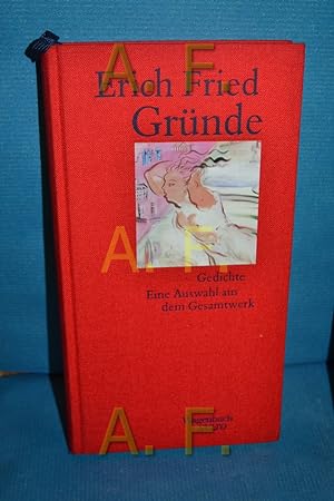 Imagen del vendedor de Grnde : gesammelte Gedichte. Erich Fried. Hrsg. von Klaus Wagenbach / Salto , 12 a la venta por Antiquarische Fundgrube e.U.