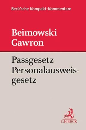 Imagen del vendedor de Passgesetz, Personalausweisgesetz a la venta por Rheinberg-Buch Andreas Meier eK