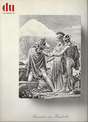 Imagen del vendedor de Du - Kulturelle Monatschrift - September 70 : Alexander von Humboldt a la venta por The land of Nod - art & books