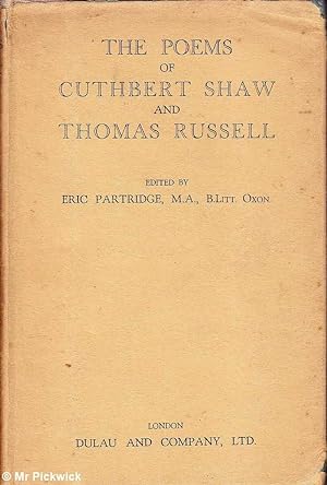The Poems of Cuthbert Shaw and Thomas Russell
