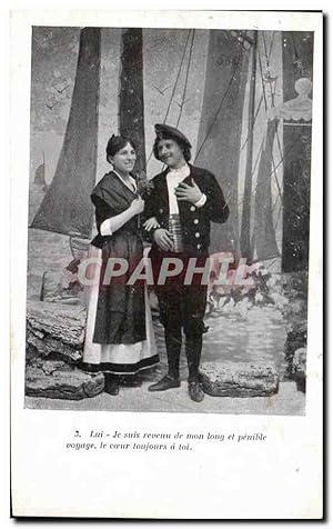 Image du vendeur pour Carte Postale Ancienne Lui Je Suis revenu de mon long et penible Voyage Marin FEmme mis en vente par CPAPHIL