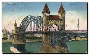 Bild des Verkufers fr Carte Postale Ancienne Bonn a Rh Rheinbrucke zum Verkauf von CPAPHIL