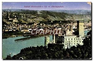 Bild des Verkufers fr Carte Postale Ancienne Schloss Stotzenfels a Rh m Oberlahnftein zum Verkauf von CPAPHIL