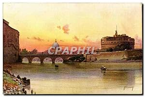 Image du vendeur pour Carte Postale Ancienne Rama Ponte e Castel Angelo mis en vente par CPAPHIL