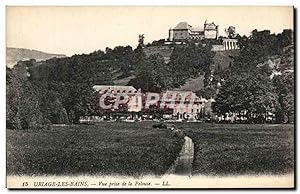 Image du vendeur pour Carte Postale Ancienne Uriage Les Bains vue Prise De LA Pelouse mis en vente par CPAPHIL