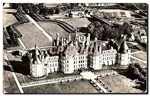 Image du vendeur pour Carte Postale Semi Moderne Chambord vue Aerienne le chteau les chemines et les Terrasses mis en vente par CPAPHIL