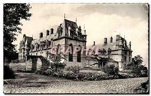 Carte Postale Ancienne Ecouen Château De La Legion D'Honneur vue Prise De l'Entrée Principale