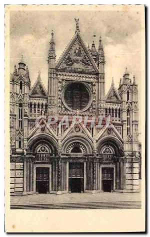 Carte Postale Ancienne Siena Facciata della Cattedrale