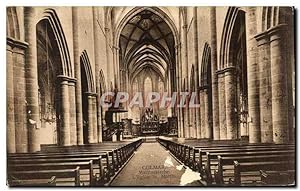 Carte Postale Ancienne Colmar Martinskirche L'Eglise Et Martin