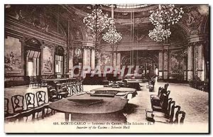 Carte Postale Ancienne Monte Carlo Intérieur du Casino Salle Schmitt