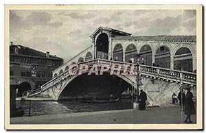 Carte Postale Ancienne Venezia Ponte di Rialto