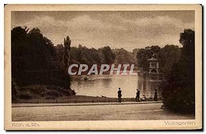 Bild des Verkufers fr Carte Postale Ancienne Koln A Rh Volksgarten zum Verkauf von CPAPHIL