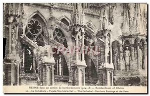 Carte Postale Ancienne Reims Dans Ses Années De Bombardements Militaria