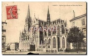 Carte Postale Ancienne Nancy Eglise Saint Epvre Et Place des Dames