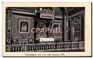 Bild des Verkufers fr Carte Postale Ancienne Chambre Et Lit De Louis XIV Versailles zum Verkauf von CPAPHIL