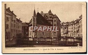 Bild des Verkufers fr Carte Postale Ancienne Haute Savoie Quai De l'le A Annecy zum Verkauf von CPAPHIL