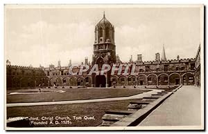 Carte Postale Ancienne Oxford Christ Church Tom Quad