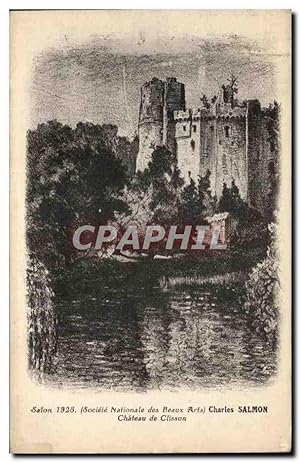 Carte Postale Ancienne Charles Salmon Château de Clisson