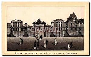 Seller image for Carte Postale Ancienne Entre Principale Du Chteau Et Cour D'Honneur Versailles for sale by CPAPHIL