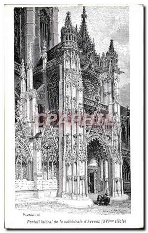 Seller image for Carte Postale Ancienne Portail lateral de la Cathdrale d'Evreux for sale by CPAPHIL