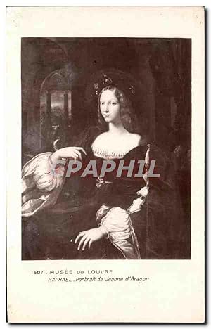 Immagine del venditore per Carte Postale Ancienne Musee Du Louvre Raphael Portrait De Jeanne d'Aragon Paris venduto da CPAPHIL