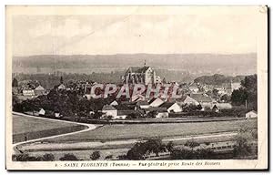 Carte Postale Ancienne Saint Florentin vue générale Prise Route des Rosiers