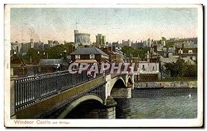 Carte Postale Ancienne Windsor Castle And Bridge