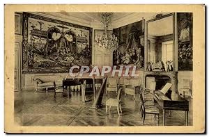 Carte Postale Ancienne Château De Compiegne Salon De Musique Tapisseries Des Gobelins Et de Beauvais