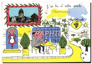 Seller image for Carte Postale Semi Moderne Chartrettes J'ai bu a votre sant for sale by CPAPHIL