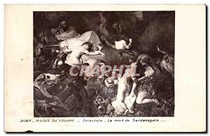 Bild des Verkufers fr Carte Postale Ancienne Musee Du louvre Delacroix La Mort de Sardanapale zum Verkauf von CPAPHIL