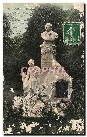 Bild des Verkufers fr Carte Postale Ancienne Paris Le monument de Ferdinand Fabre au luxembourg zum Verkauf von CPAPHIL