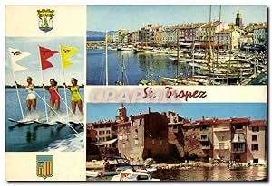 Carte Postale Moderne La Cote d'Azur Saint Tropez Le Port La Ponche