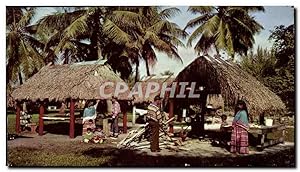 Bild des Verkufers fr Carte Postale Semi Moderne Seminole Indian Village At Musa Isle Home Of the Seminole Indian Miami Florida zum Verkauf von CPAPHIL