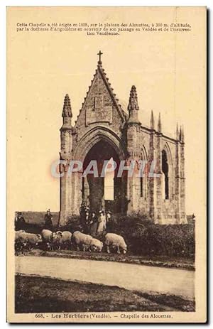 Image du vendeur pour Carte Postale Ancienne Los Herbiers Chapelle Des Alouettes mis en vente par CPAPHIL