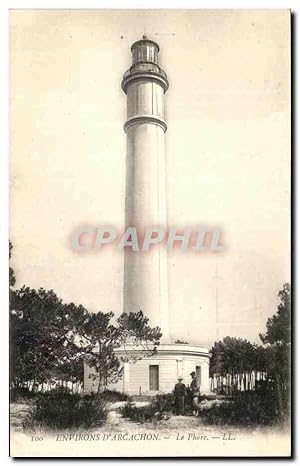 Carte Postale Ancienne Environs D'Arcachon Le Phare